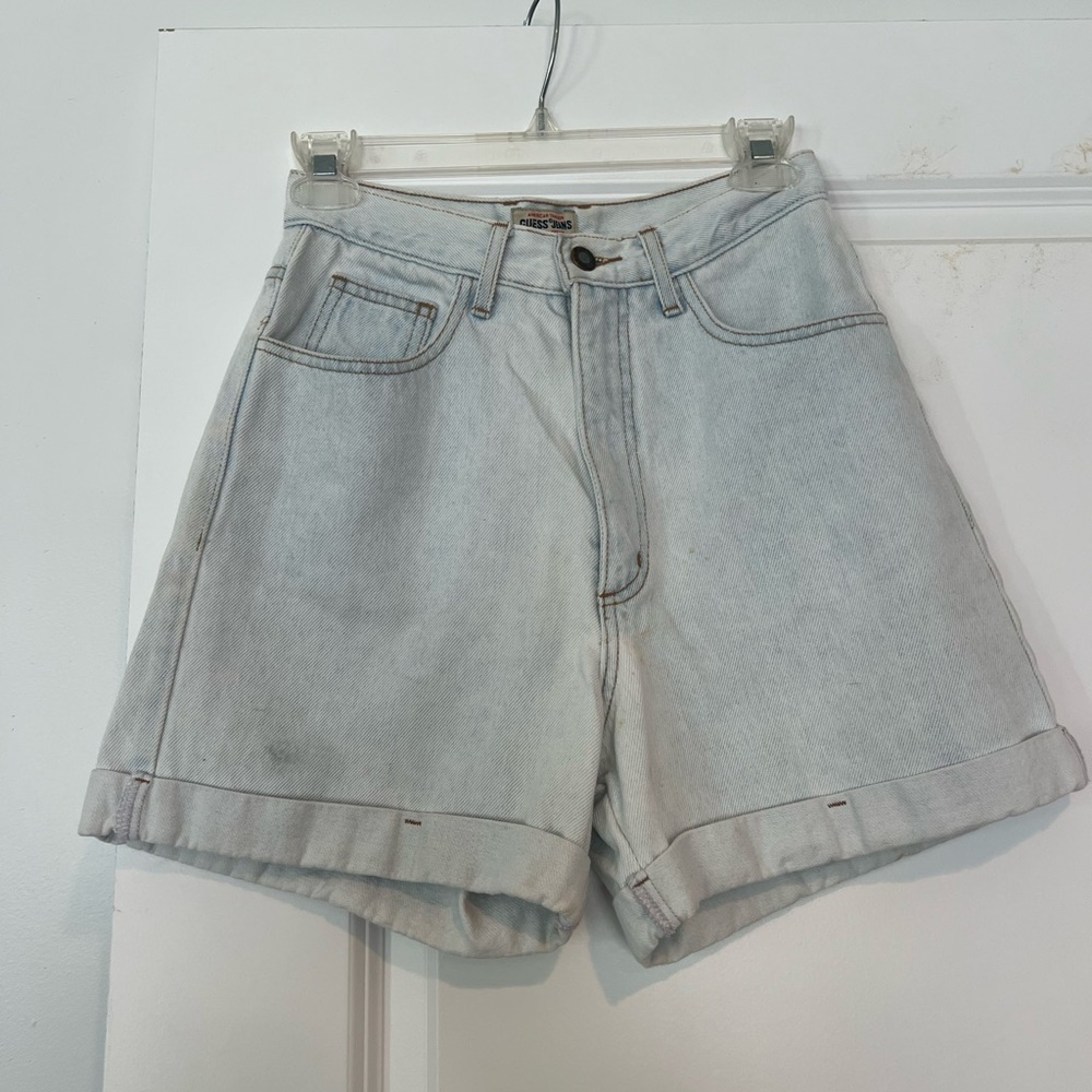 Guess Light Gray Jean Shorts